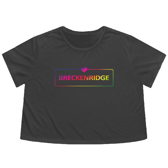 Breckenridge Colorado Usa Flowy Cropped Tees
