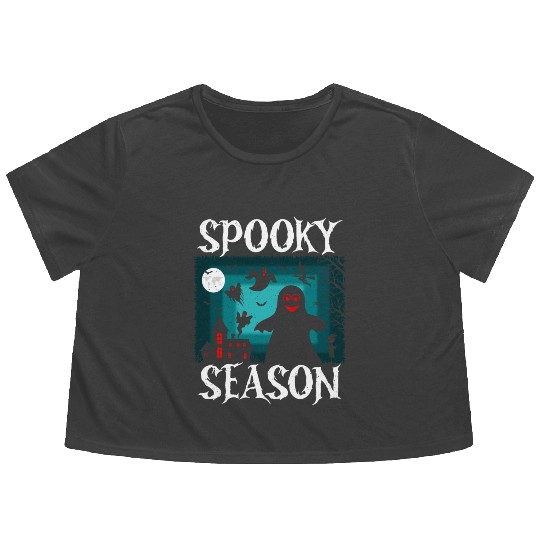 Spooky Season Flowy Cropped Tees