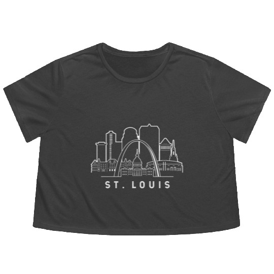 St. Louis Missouri Flowy Cropped Tees