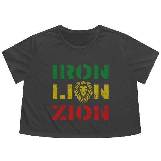 iron lion zion Flowy Cropped Tees