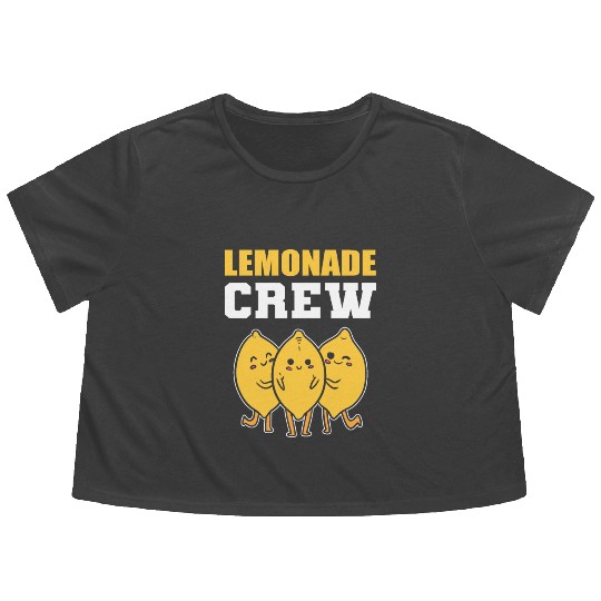 Lemonade Crew Fruits Lover Gift Flowy Cropped Tees