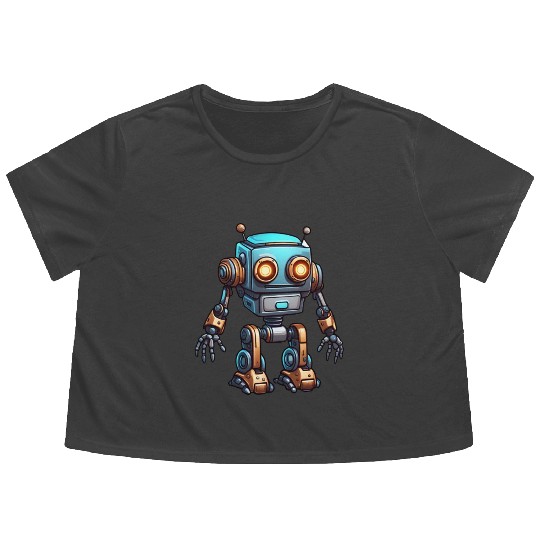 Robot / Machine / AI / Innovation / Computer Flowy Cropped Tees