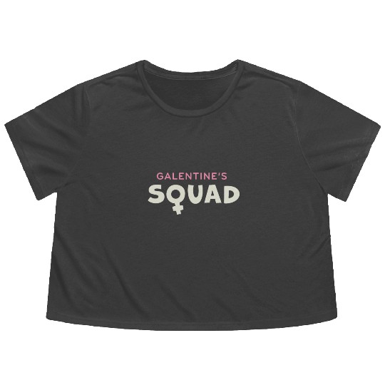 Be My Galentine. Galentine's Day Flowy Cropped Tees