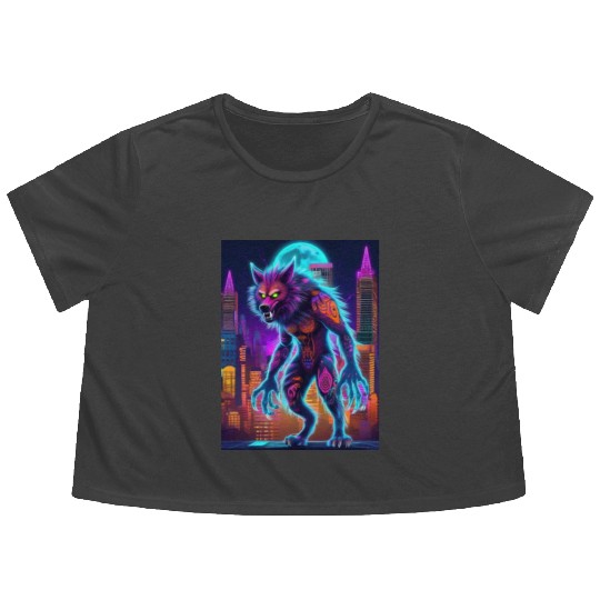 werewolf Flowy Cropped Tees