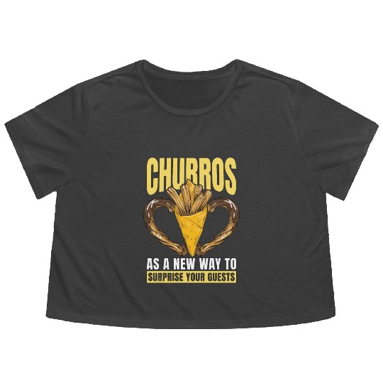 Churros As A New Way To Surprise Cinnamon Churros Flowy Cropped Tees