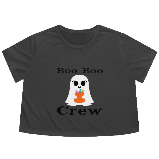 Boo Boo Crew Flowy Cropped Tees