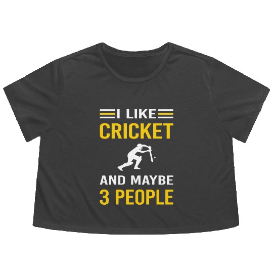 3 People Cricket Flowy Cropped Tees