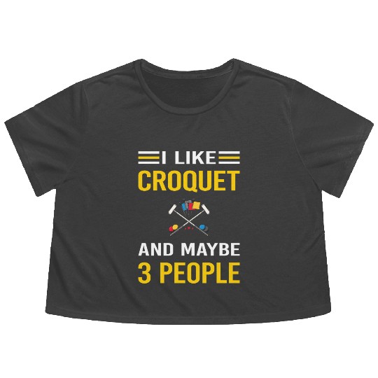 3 People Croquet Flowy Cropped Tees