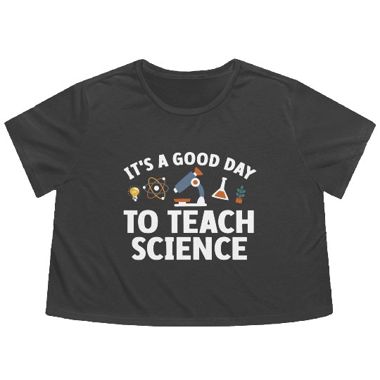 Funny Science Teacher Men Women Nerd Physics Teach Flowy Cropped Tees