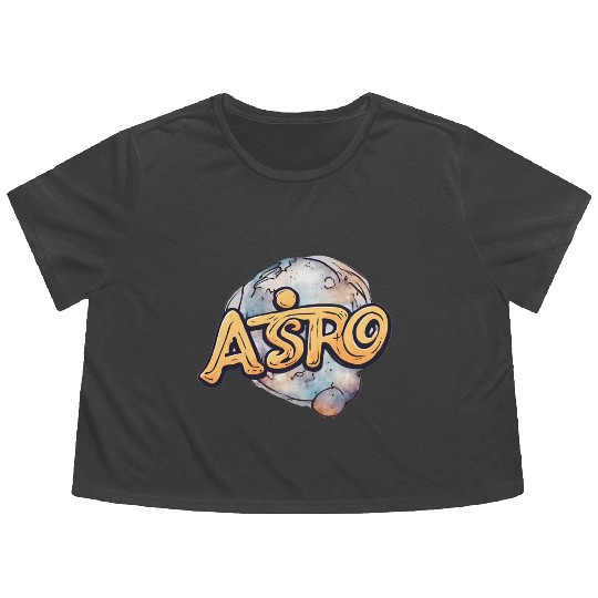 Astro rock Flowy Cropped Tees