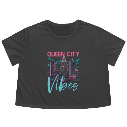 Charlotte North Carolina USA America United States Flowy Cropped Tees