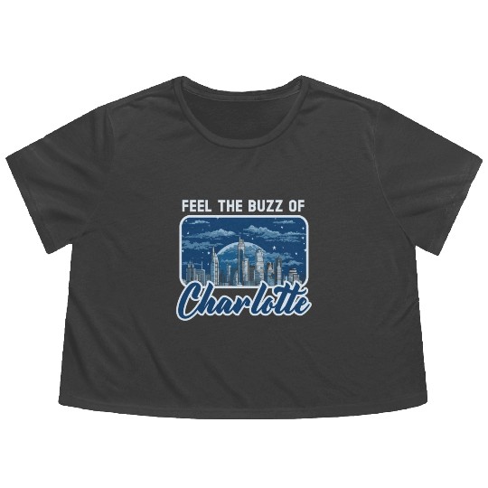 Charlotte North Carolina USA America United States Flowy Cropped Tees