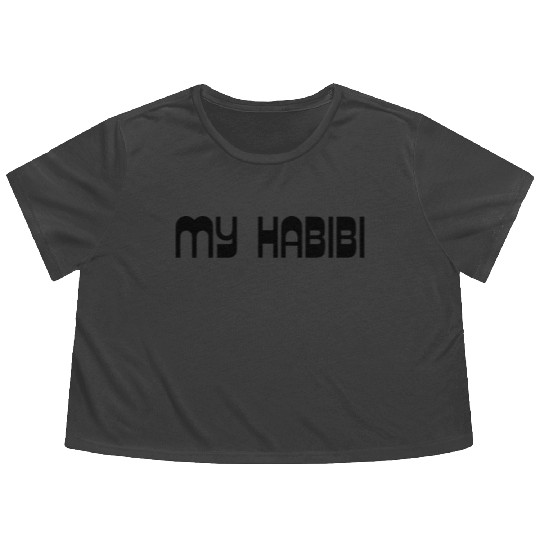 My Habibi You are the one habibi Flowy Cropped Tees