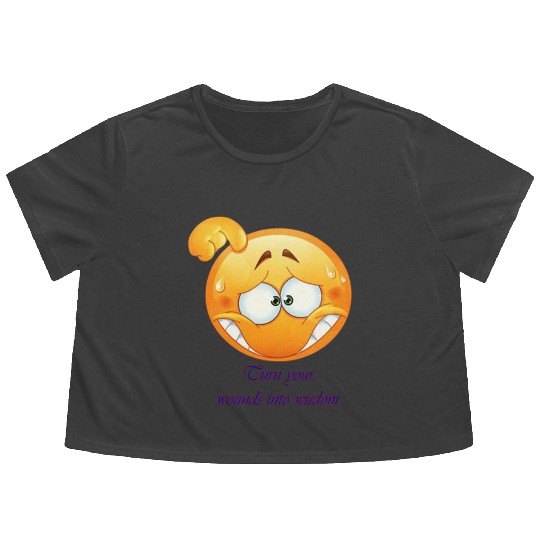 wednesday copy Flowy Cropped Tees