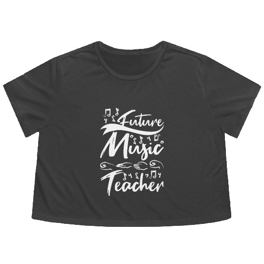 Future music teacher Flowy Cropped Tees