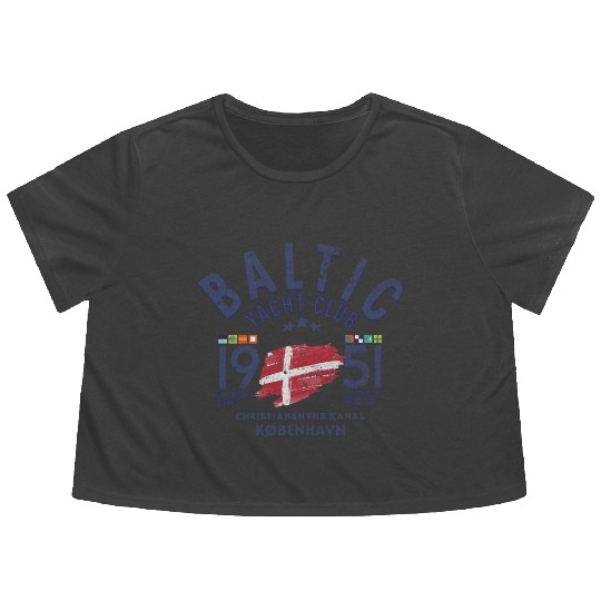 Baltic Yacht club Copenhagen blc Flowy Cropped Tees