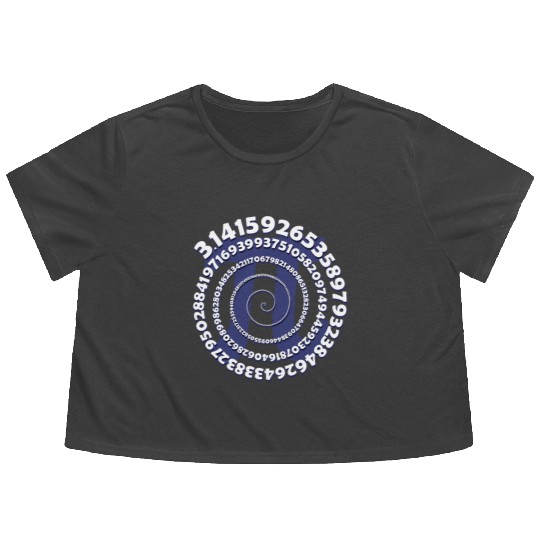 3.14 Math Teacher Pi National Day Flowy Cropped Tees Geek Nerd