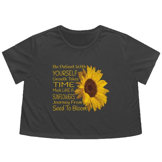 Sunflower Flowy Cropped Tees
