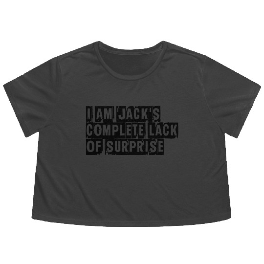 I Am Jack s Complete Lack of Surprise Fight Club Flowy Cropped Tees