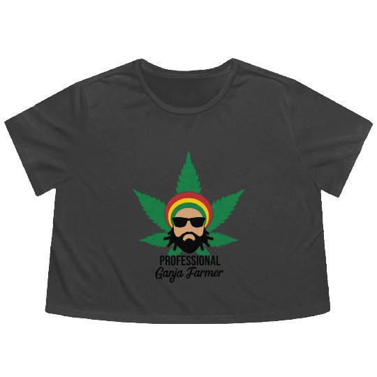 Professional Ganja Farmer Flowy Cropped Tees