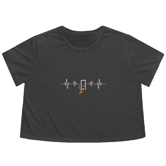 Lawn Game - Golf Croquet Player Flowy Cropped Tees