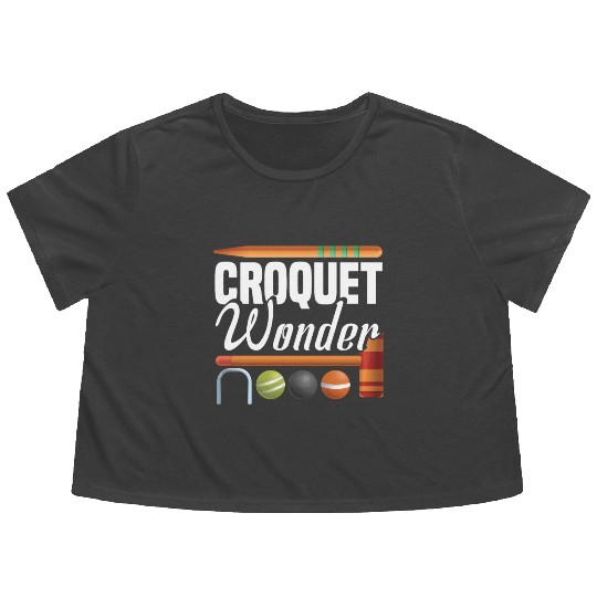 Croquet Mallet Croquet Club Croquet Player Croquet Flowy Cropped Tees