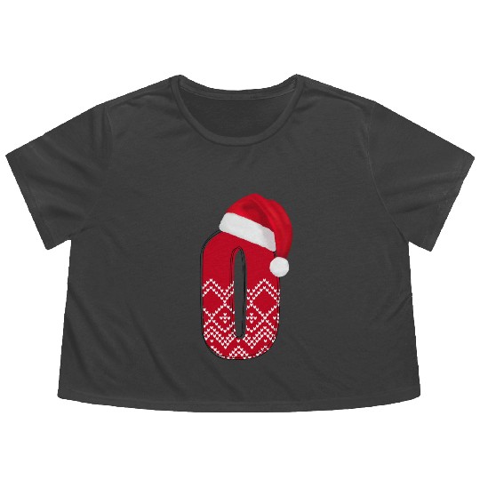 Baby Gifts 0 Year, Christmas Number 0 - Zero Flowy Cropped Tees