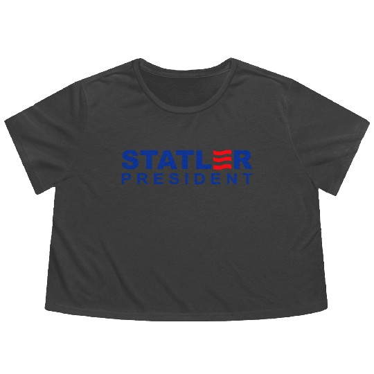 Statler and Waldorf For President Flowy Cropped Tees