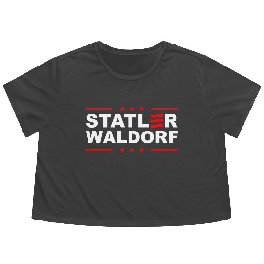 Statler and Waldorf Flowy Cropped Tees