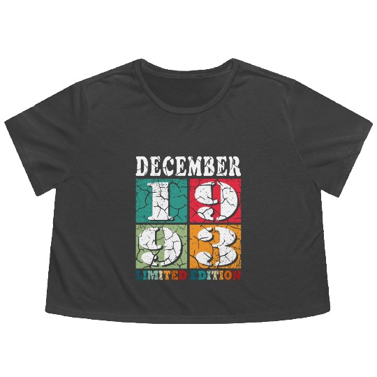 December 1993 Anniversary December 1993 December Flowy Cropped Tees