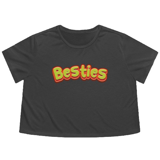 besties Flowy Cropped Tees