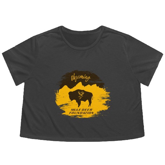 Mule Deer Foundation of Wyoming Flowy Cropped Tees