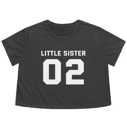 LITTLE SISTER 02 Flowy Cropped Tees