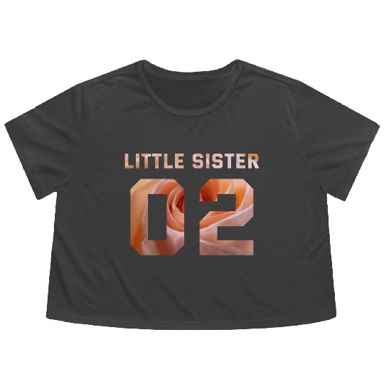 LITTLE SISTER 02 Flowy Cropped Tees