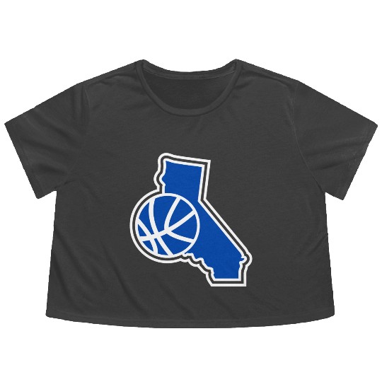 California Basketball Warriors Flowy Cropped Tees