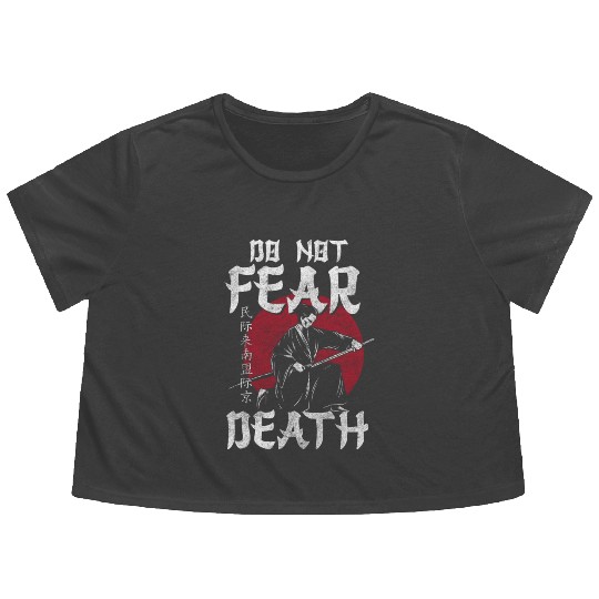 Japan Asian Katana Flowy Cropped Tees
