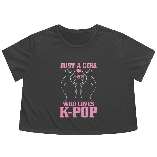 K-Pop Fan Gift Korean Pop Music Flowy Cropped Tees