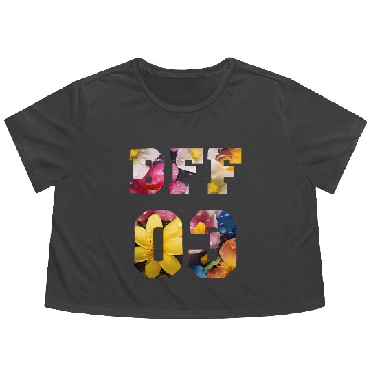 Flower Best Friends for 3 - BFF 03 Flowy Cropped Tees