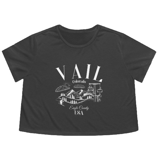 Vail Colorado Flowy Cropped Tees