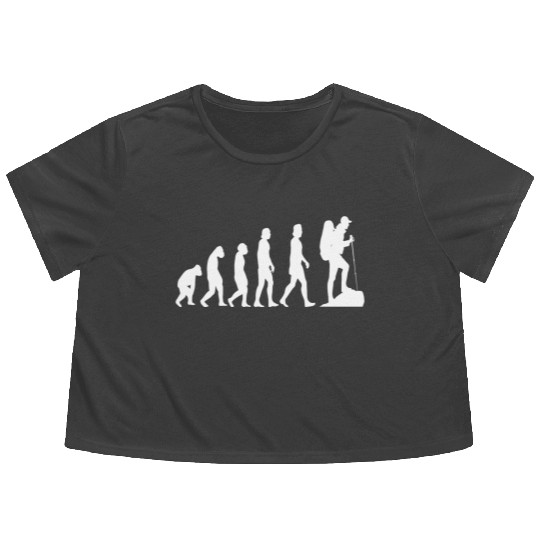 Hiking Evolution | Mountaineer | Wanderlust Flowy Cropped Tees