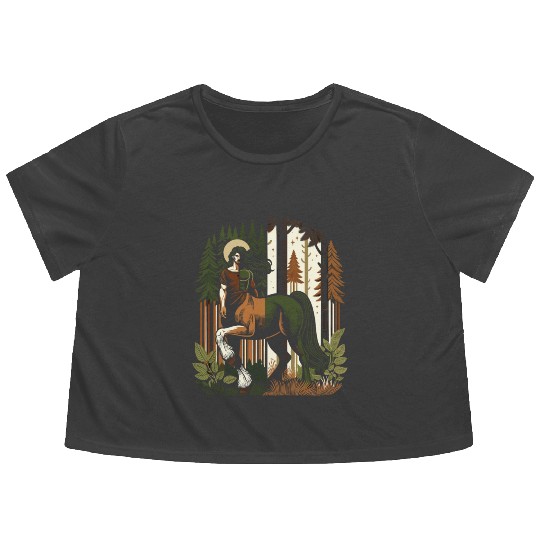 Centaur Mythical Creature Greek Mythology Flowy Cropped Tees
