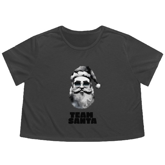 Team Santa Flowy Cropped Tees