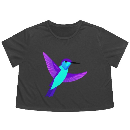Hummingbird Flowy Cropped Tees