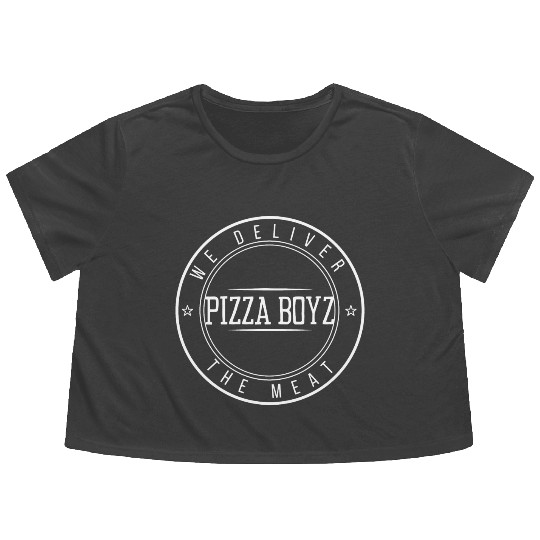 PIZZA BOYZ Flowy Cropped Tees