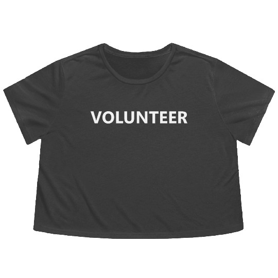 Volunteer Volunteering Staff Event Community Group Flowy Cropped Tees