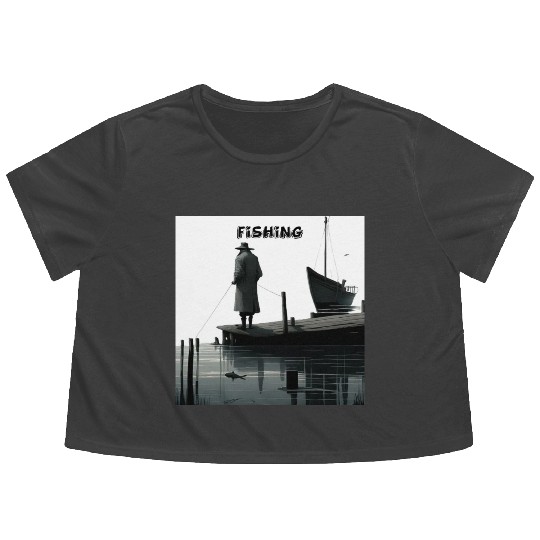 My retirement plan: fishing until the end of my da Flowy Cropped Tees