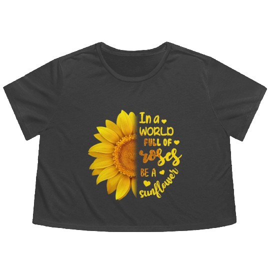 SUNFLOWER Flowy Cropped Tees