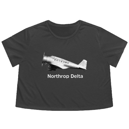 Northrop Delta Aircraft Flowy Cropped Tees