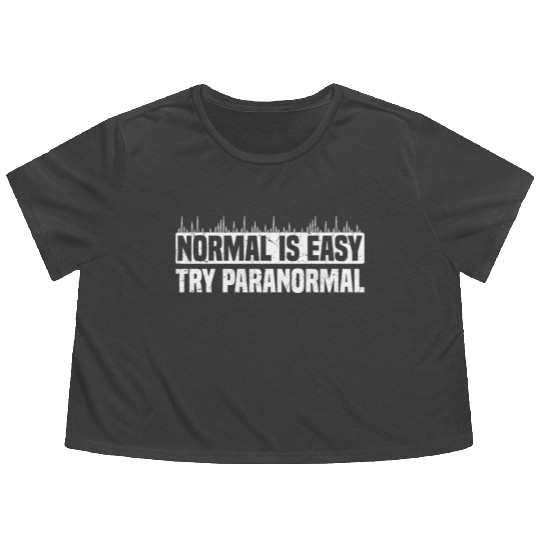 Gifts for Ghost Hunters | Paranormal Ghosts Flowy Cropped Tees