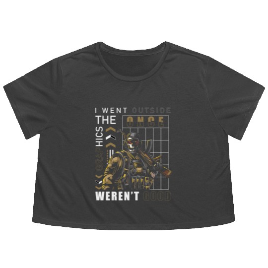 Pc Gamer Online Keyboard Legends Flowy Cropped Tees